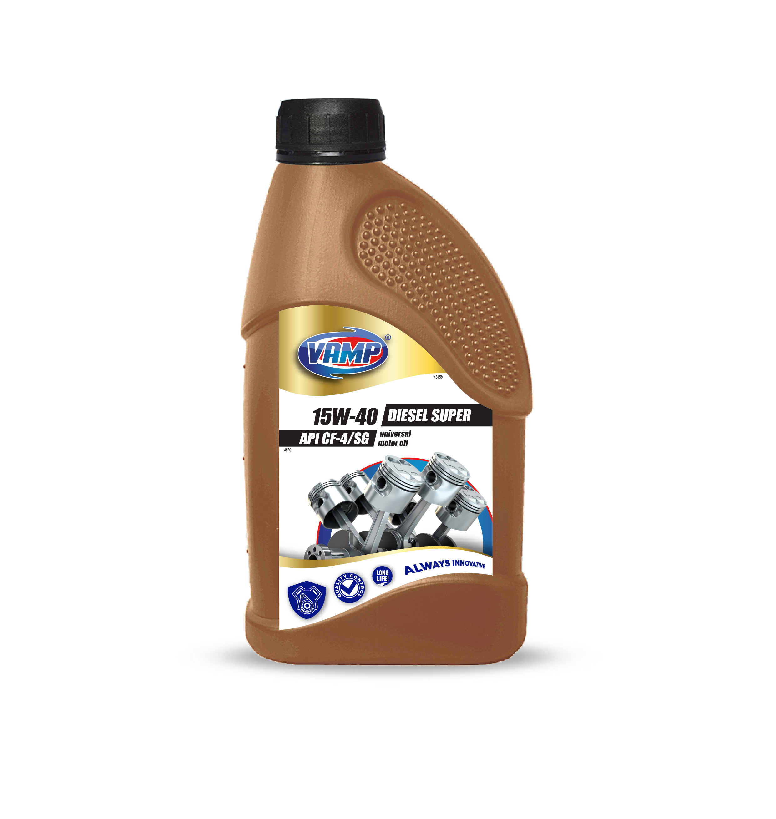 Моторна олива SUPER DIESEL 15W-40 VAMP CF-4/SG, ТУ (каністра 1л.)